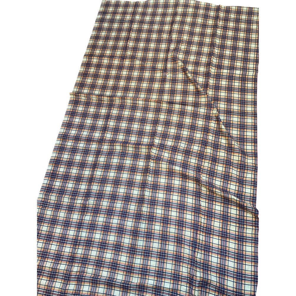 Vintage Plaid Fabric Remnant Dark Academia Preppy Retro Cottagecore Sewing